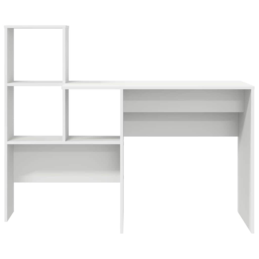 Desk with Drawer White 51.77 x 19.69 x 41.93 in Engineered Wood