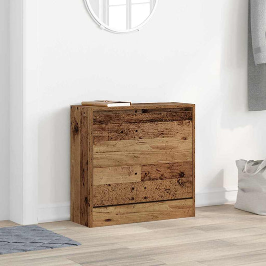 Shoe Cabinet Old Wood 23.6" x 8.3" x 22.4" Engineered wood