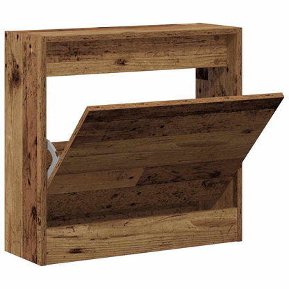 Shoe Cabinet Old Wood 23.6" x 8.3" x 22.4" Engineered wood