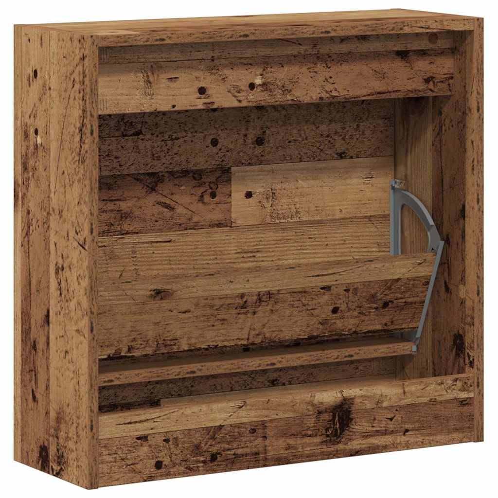 Shoe Cabinet Old Wood 23.6" x 8.3" x 22.4" Engineered wood