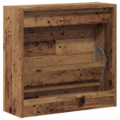 Shoe Cabinet Old Wood 23.6" x 8.3" x 22.4" Engineered wood