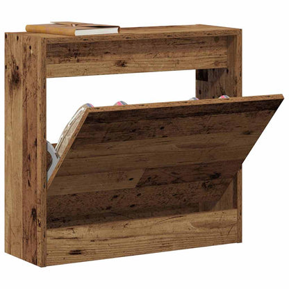 Shoe Cabinet Old Wood 23.6" x 8.3" x 22.4" Engineered wood
