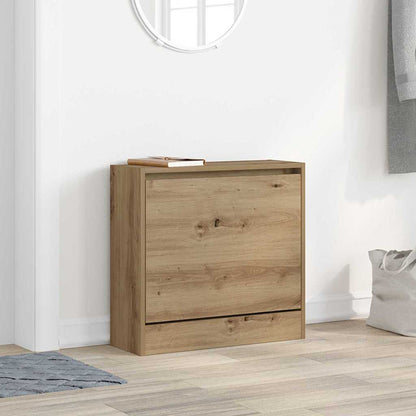 Shoe Cabinet artisan oak 23.6" x 8.3" x 22.4" Engineered wood