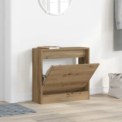 Shoe Cabinet artisan oak 23.6" x 8.3" x 22.4" Engineered wood