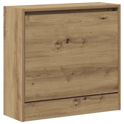 Shoe Cabinet artisan oak 23.6" x 8.3" x 22.4" Engineered wood