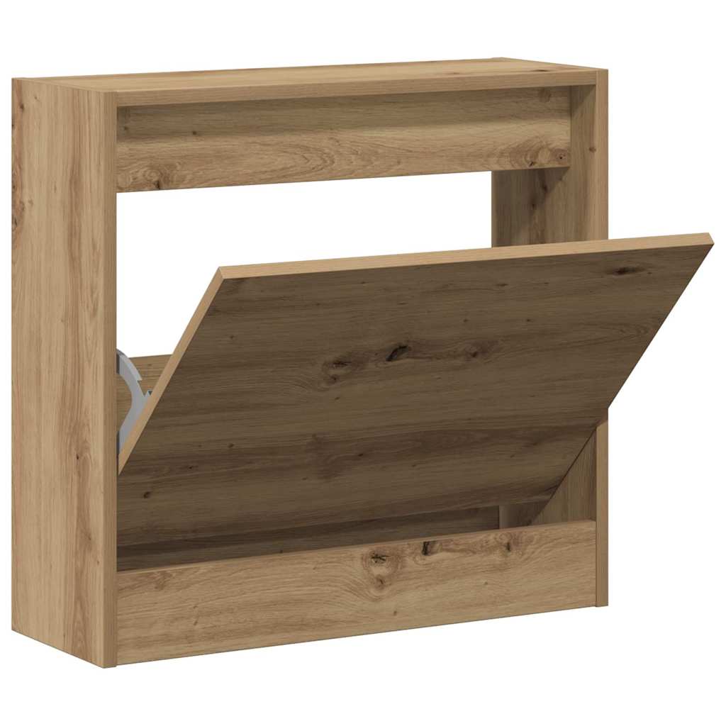 Shoe Cabinet artisan oak 23.6" x 8.3" x 22.4" Engineered wood
