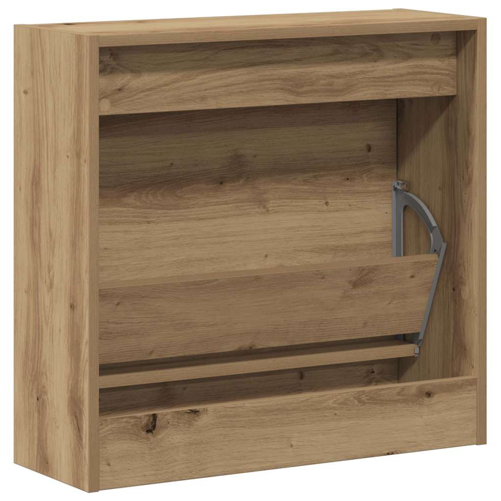 Shoe Cabinet artisan oak 23.6" x 8.3" x 22.4" Engineered wood