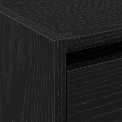 Shoe Cabinet Black oak 23.6" x 8.3" x 22.4" Engineered wood