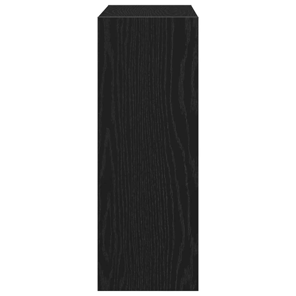 Shoe Cabinet Black oak 23.6" x 8.3" x 22.4" Engineered wood