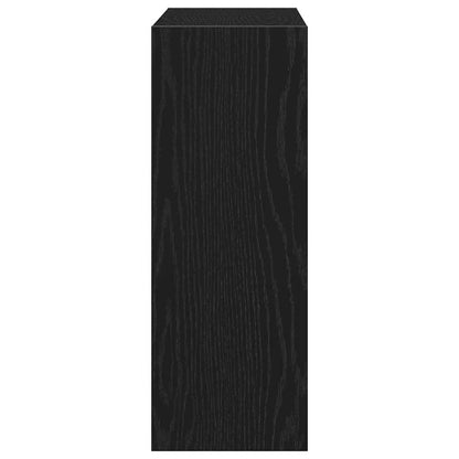 Shoe Cabinet Black oak 23.6" x 8.3" x 22.4" Engineered wood