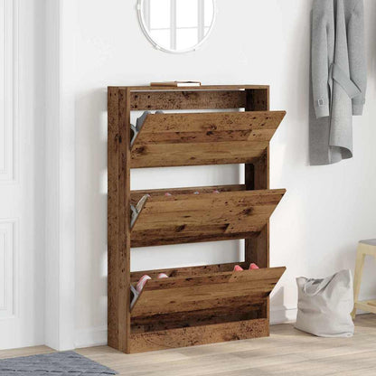 Shoe Cabinet Old wood 31.5" x 8.3" x 49.4" Engineered wood