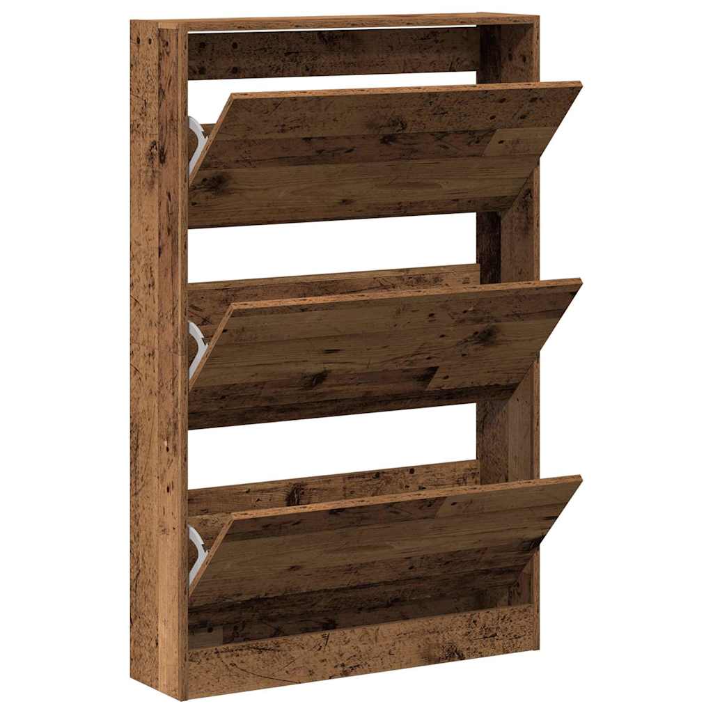 Shoe Cabinet Old wood 31.5" x 8.3" x 49.4" Engineered wood