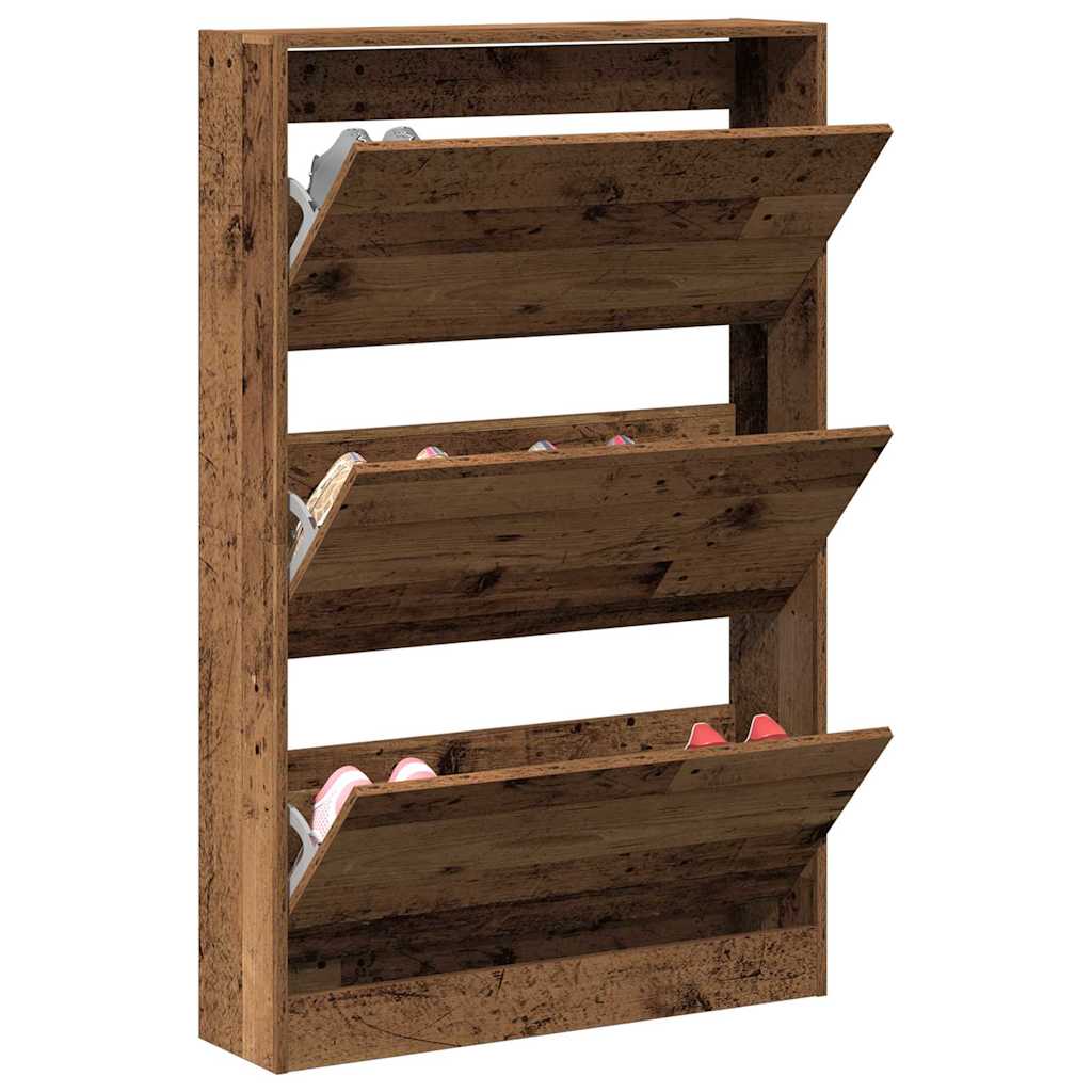 Shoe Cabinet Old wood 31.5" x 8.3" x 49.4" Engineered wood