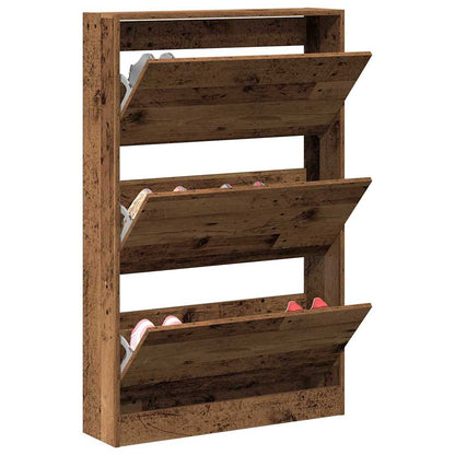 Shoe Cabinet Old wood 31.5" x 8.3" x 49.4" Engineered wood