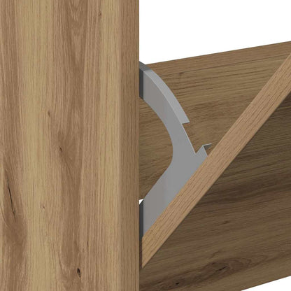 Shoe Cabinet artisan oak 31.5" x 8.3" x 49.4" Engineered wood