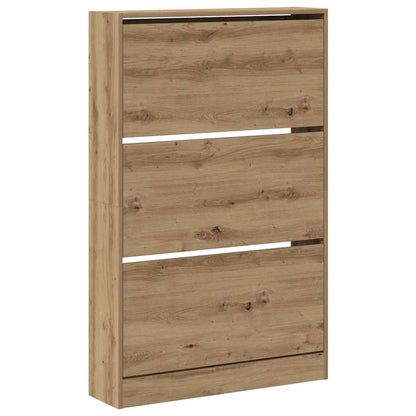 Shoe Cabinet artisan oak 31.5" x 8.3" x 49.4" Engineered wood