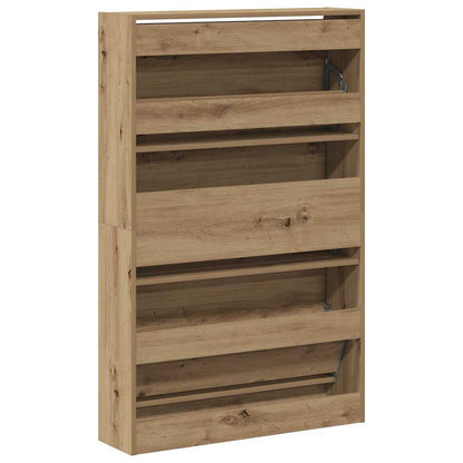 Shoe Cabinet artisan oak 31.5" x 8.3" x 49.4" Engineered wood