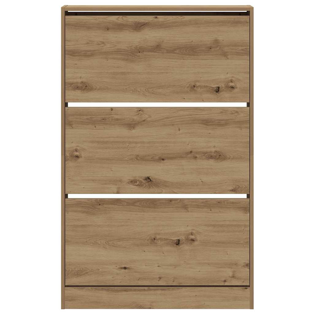 Shoe Cabinet artisan oak 31.5" x 8.3" x 49.4" Engineered wood