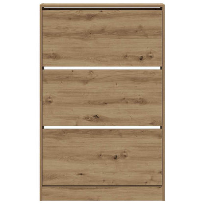 Shoe Cabinet artisan oak 31.5" x 8.3" x 49.4" Engineered wood