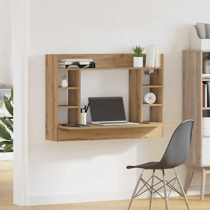 Wall-Mounted Desk artisan oak 105 x 48 x 75 cm Engineered wood
