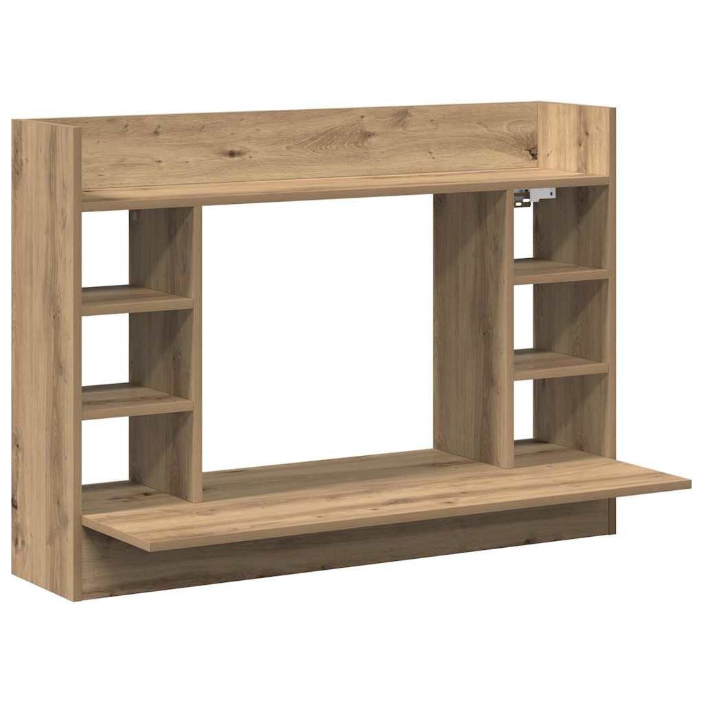 Wall-Mounted Desk artisan oak 105 x 48 x 75 cm Engineered wood