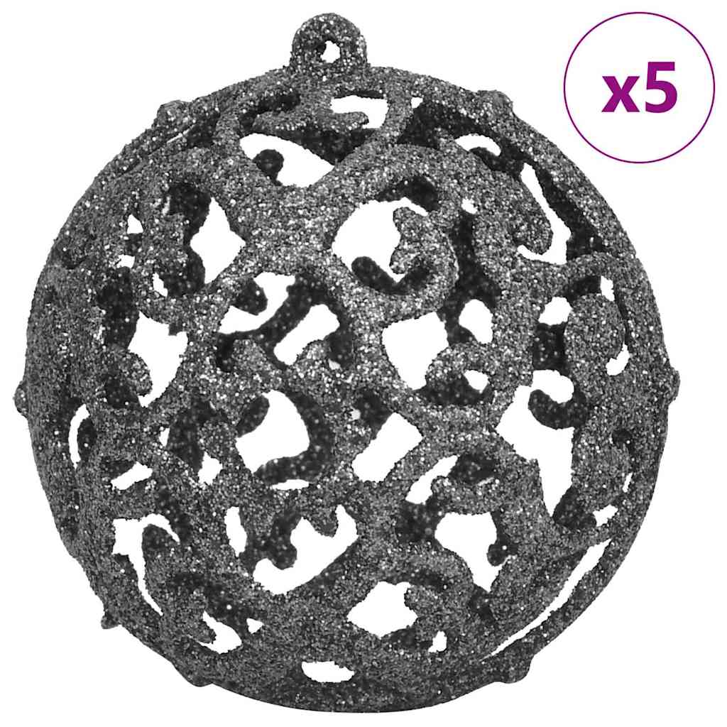 Artificial Pre-lit Christmas Tree with 150 LEDs Black 59.1" PVC