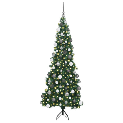 Corner Artificial Christmas Tree Green 70.9" PVC and Metal
