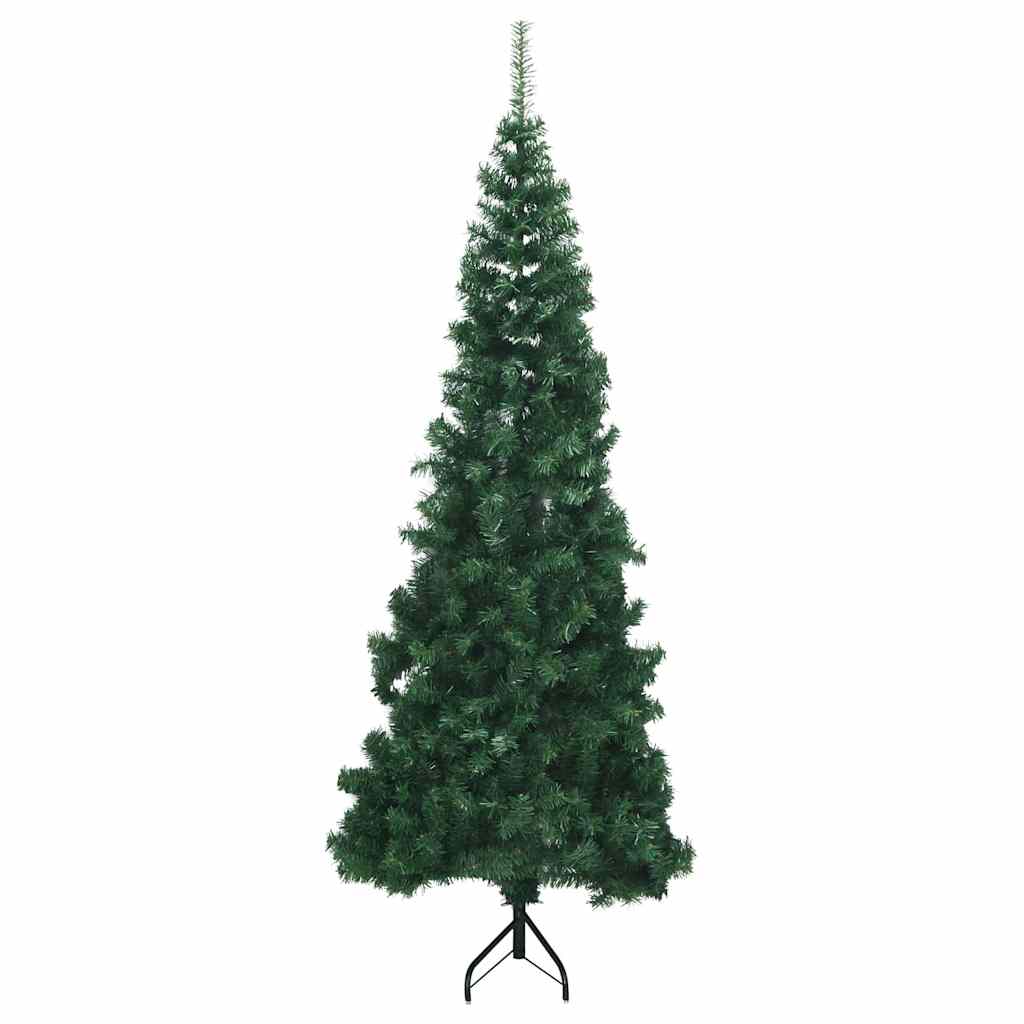 Corner Artificial Christmas Tree Green 70.9" PVC and Metal