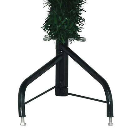 Corner Artificial Christmas Tree Green 94.5" PVC and Metal