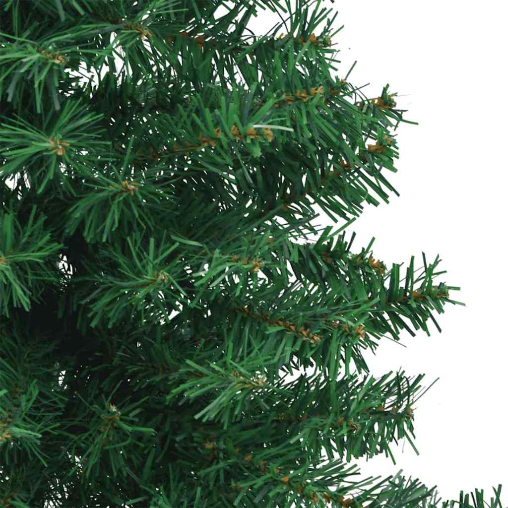Corner Artificial Christmas Tree Green 94.5" PVC and Metal
