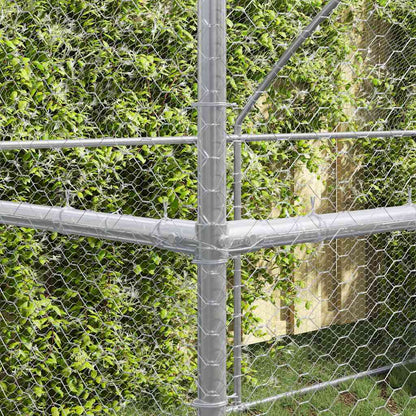 Chicken Cage Silver 400 x 200 x 198.5 cm Galvanized steel