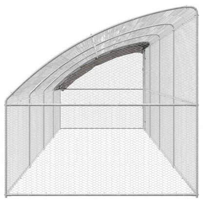 Chicken Cage Silver 800 x 200 x 198.5 cm Galvanized steel