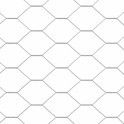 Chicken Cage Silver 6.56 x 6.56 x 6.56 ft Galvanised Steel