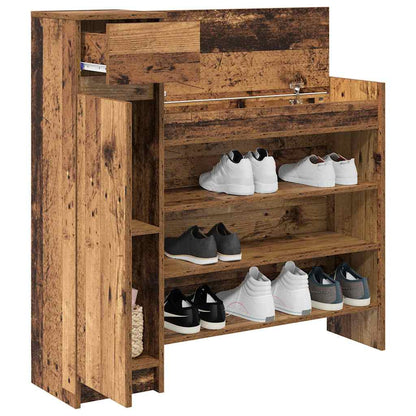 Shoe Cabinet Old wood 100.5 x 28 x 100 cm Engineered wood