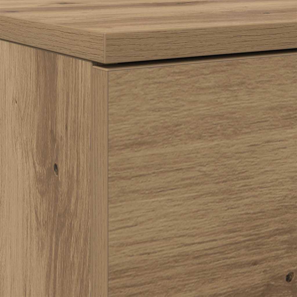 Shoe Cabinet artisan oak 100.5 x 28 x 100 cm Engineered wood