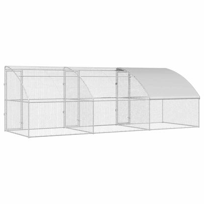 Chicken Cage Silver 600 x 200 x 198.5 cm Galvanized steel