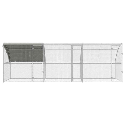 Chicken Cage Silver 600 x 200 x 198.5 cm Galvanized steel