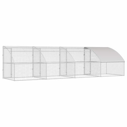 Chicken Cage Silver 800 x 200 x 198.5 cm Galvanized steel