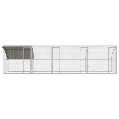 Chicken Cage Silver 800 x 200 x 198.5 cm Galvanized steel