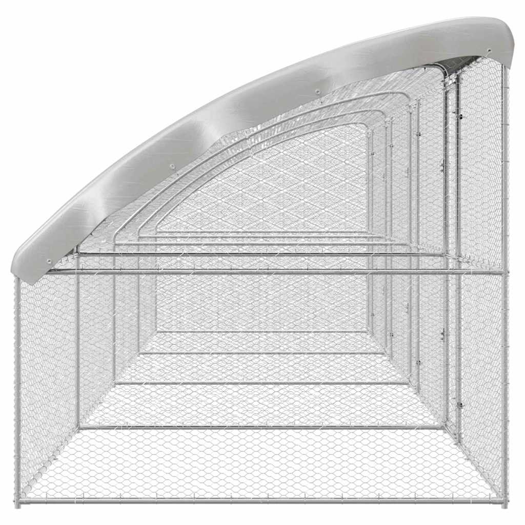 Chicken Cage Silver 800 x 200 x 198.5 cm Galvanized steel