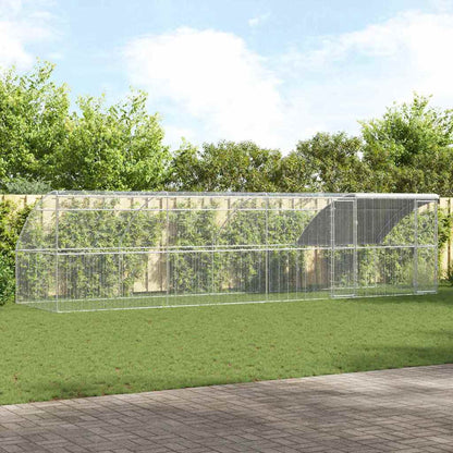 Chicken Cage Silver 800 x 200 x 198.5 cm Galvanized steel