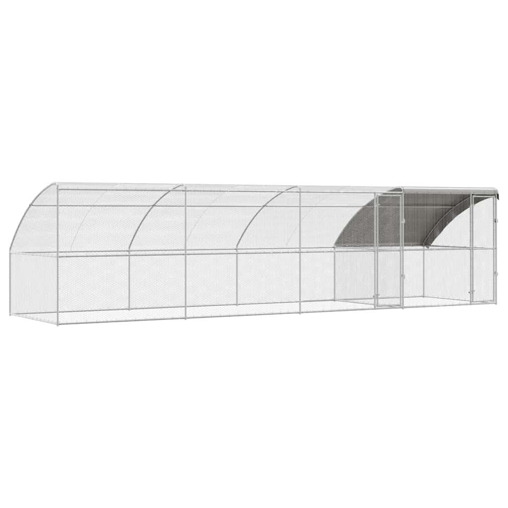 Chicken Cage Silver 800 x 200 x 198.5 cm Galvanized steel