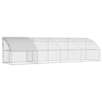 Chicken Cage Silver 800 x 200 x 198.5 cm Galvanized steel