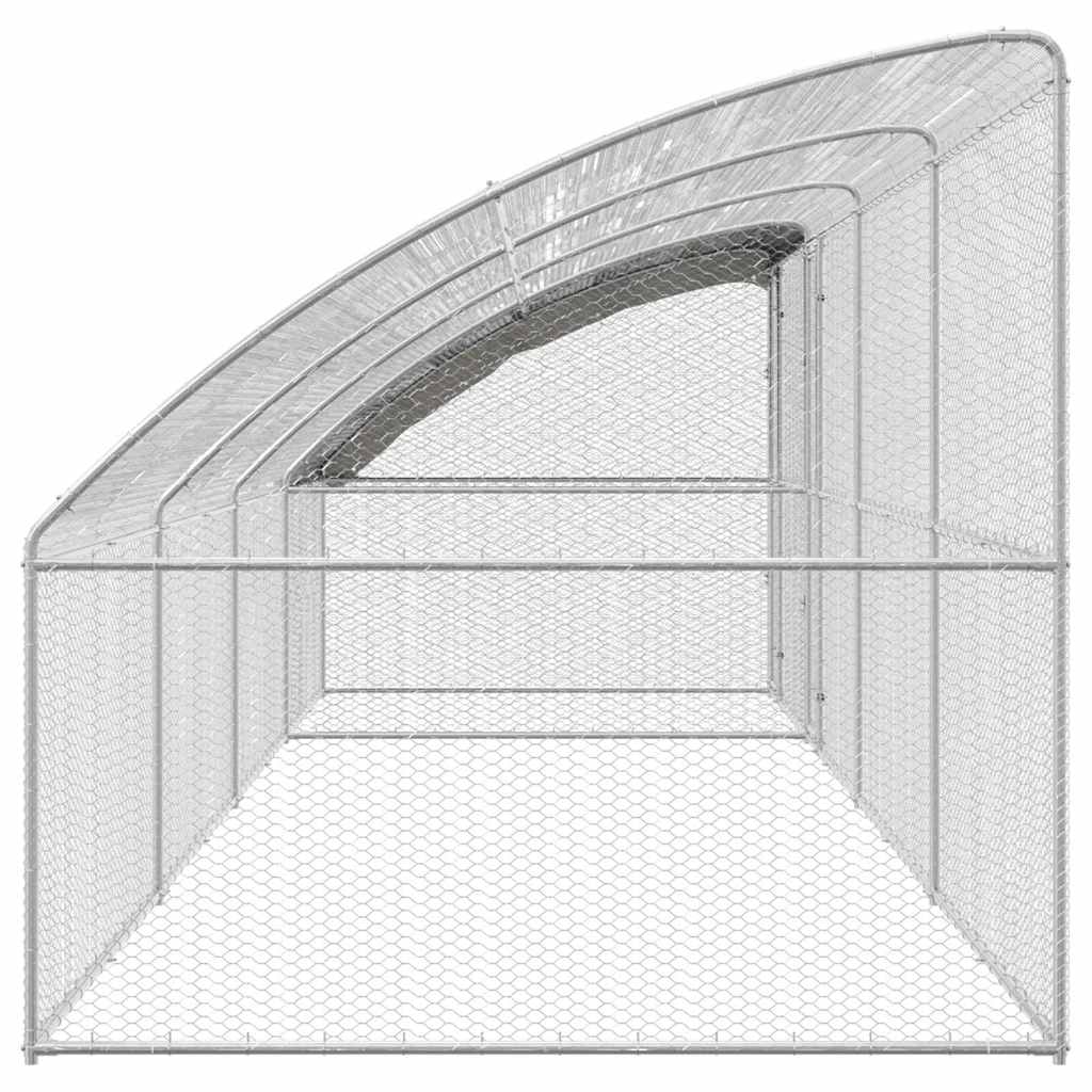 Chicken Cage Silver 800 x 200 x 198.5 cm Galvanized steel