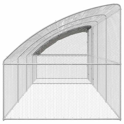 Chicken Cage Silver 800 x 200 x 198.5 cm Galvanized steel