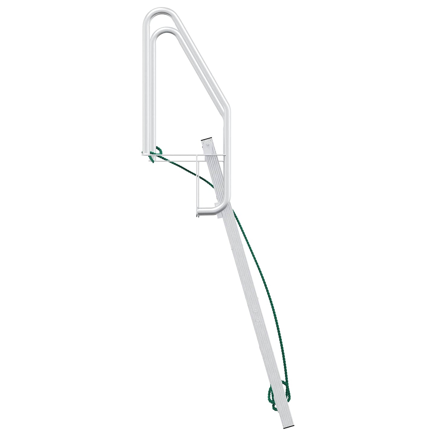5-Step Dock Ladder Silver 22.83 x 30.31 x 75.20 in Aluminium