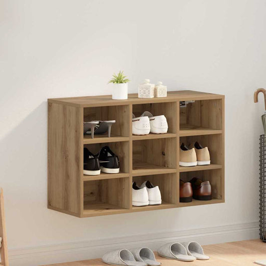 Shoe Cabinet with Shelf Artisan Oak 30.51 x 11.81 x 20.08 in