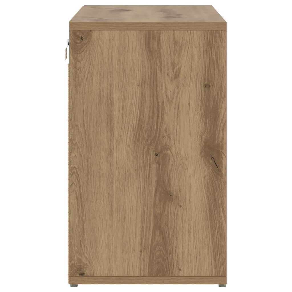 Shoe Cabinet with Shelf Artisan Oak 30.51 x 11.81 x 20.08 in