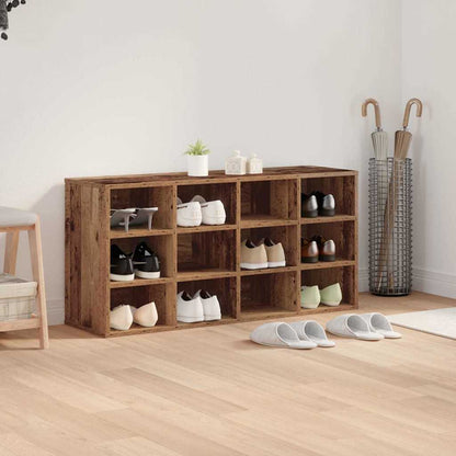 Shoe Cabinet Old Wood 40.55 x 11.81 x 20.08 in Engineered Wood