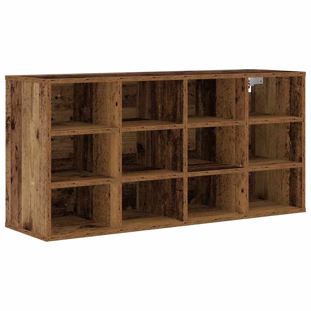 Shoe Cabinet Old Wood 40.55 x 11.81 x 20.08 in Engineered Wood